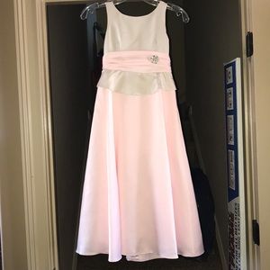 Pink and white formal dress!